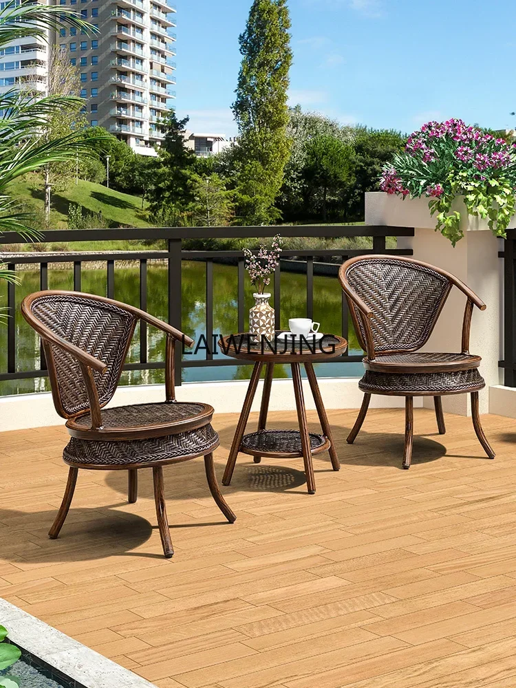LYN rattan chair three-piece balcony outdoor courtyard European-style one table and two chairs combination mini table and chairs
LYN rattan chair three-piece balcony outdoor courtyard European-style one table and two chairs combination mini table and chairs
