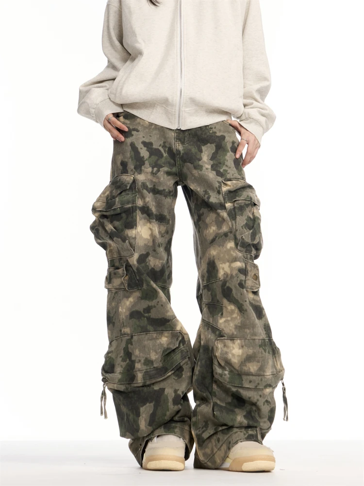 American High Street Retro Heavy Work Camouflage Loose Pants Unisex Multi Pocket Wide Leg Casual Workwear Trendy Jeans
American High Street Retro Heavy Work Camouflage Loose Pants Unisex Multi Pocket Wide Leg Casual Workwear Trendy Jeans