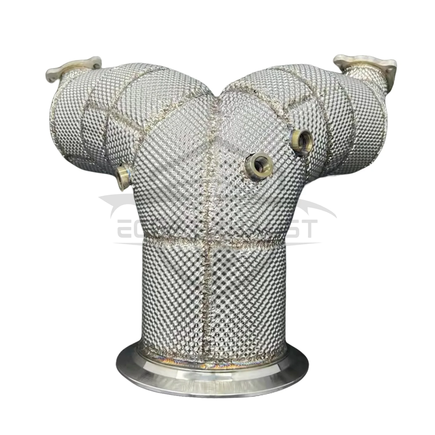 Stainless Steel Downpipe With Heat Shield For Audi S4 S5 B9 B9.5 Aggressive Exhaust Sound High Flow Performance Upgrade 
Stainless Steel Downpipe With Heat Shield For Audi S4 S5 B9 B9.5 Aggressive Exhaust Sound High Flow Performance Upgrade