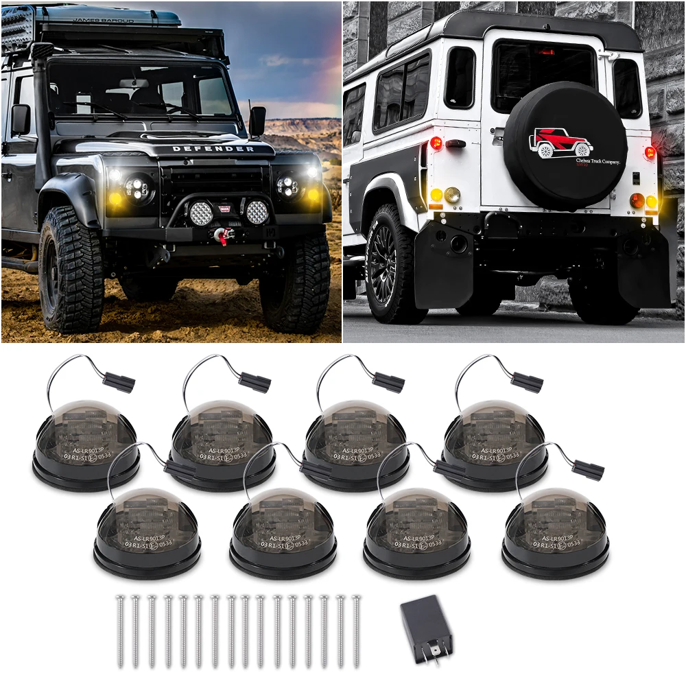 1 шт. для Land Rover Defender 90/110 набор для обновления светильник п красный задний стоп-сигнал Белый Передний фонарь янтарный индикатор боковая лампа
1 шт. для Land Rover Defender 90/110 набор для обновления светильник п красный задний стоп-сигнал Белый Передний фонарь янтарный индикатор боковая лампа