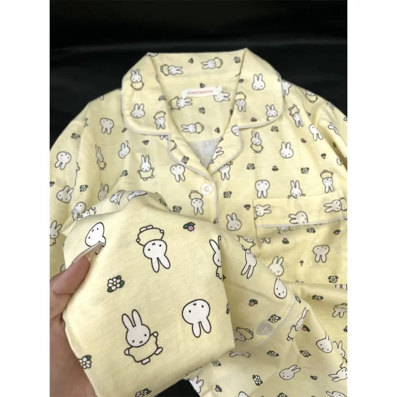 Miffy Cute Cartoon Sweet Soft Bunny Head Loungewear for Women Long Sleeve Long Pants Spring/Autumn Homewear Soft Youthful Style
Miffy Cute Cartoon Sweet Soft Bunny Head Loungewear for Women Long Sleeve Long Pants Spring/Autumn Homewear Soft Youthful Style