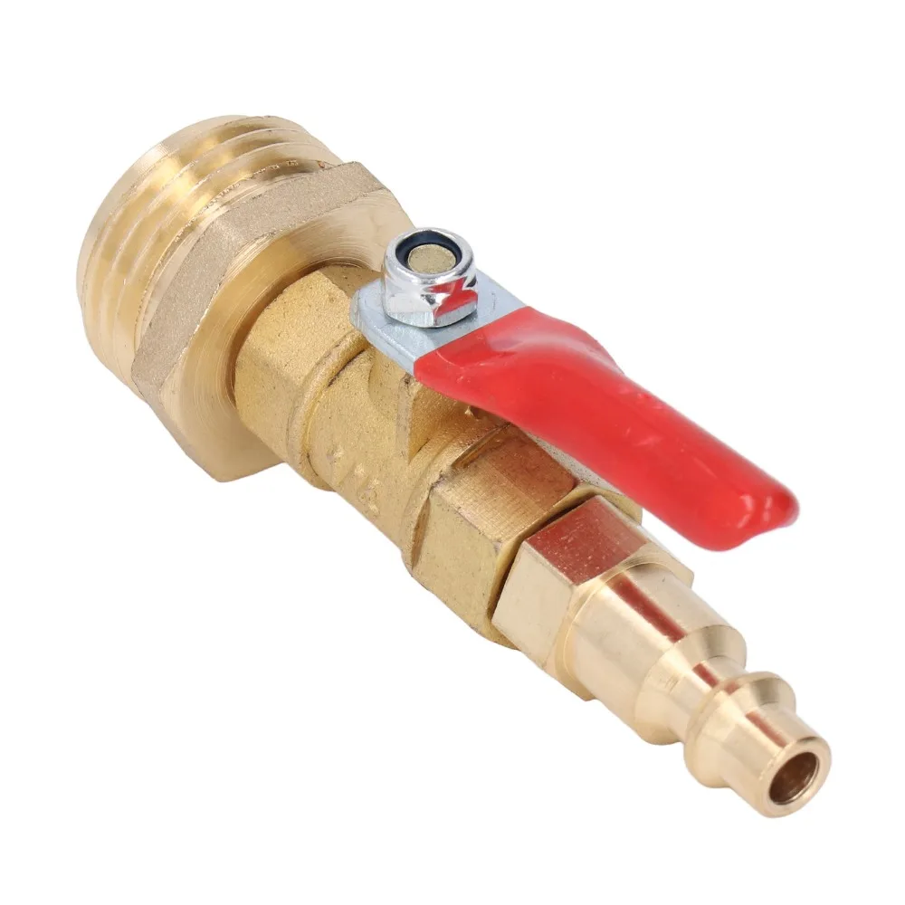 1/4in Male Brass Winterize Blowout Adapter 3/4in Male GHT Thread Male/Female Thread Winterize Adapter Brass Ball Valve Camper
1/4in Male Brass Winterize Blowout Adapter 3/4in Male GHT Thread Male/Female Thread Winterize Adapter Brass Ball Valve Camper