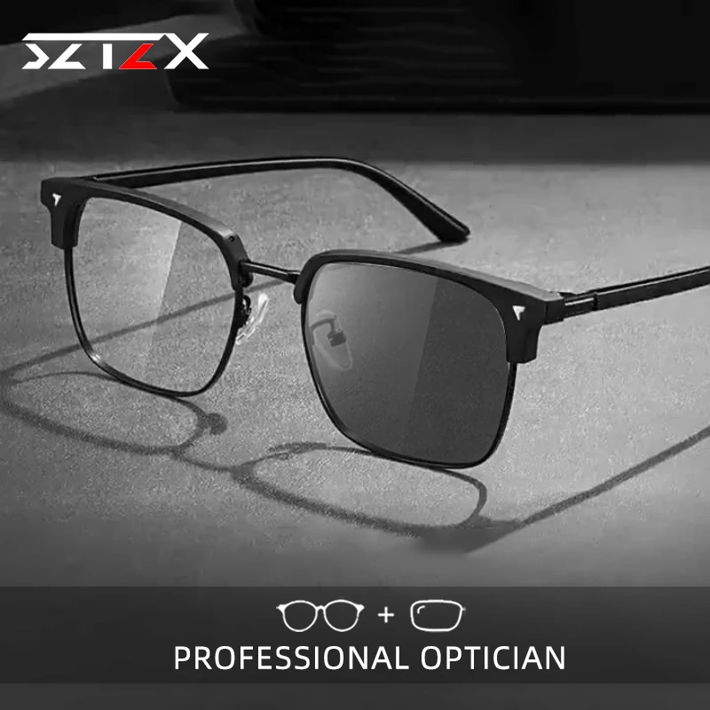 SZTZX Fashion Men's Half Frame Glasses Women's Reading Prescription Customized Glasses Anti Blue Light Optical Myopia Glasses
SZTZX Fashion Men's Half Frame Glasses Women's Reading Prescription Customized Glasses Anti Blue Light Optical Myopia Glasses