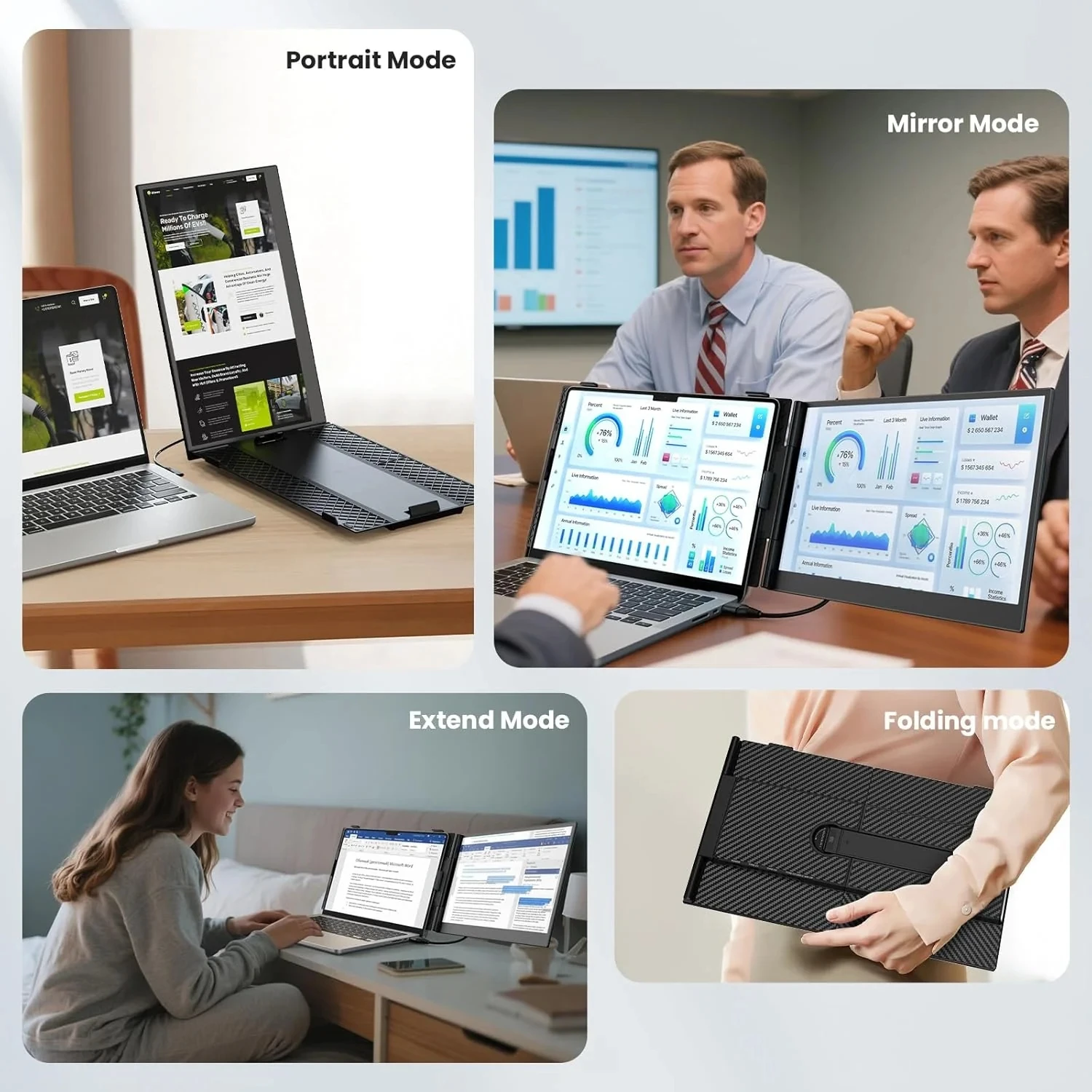 Удлинитель экрана ноутбука 14 "FHD 1080P IPS Портативный монитор S8 для ноутбука Встроенный динамик Монитор с двойным экраном для ноутбуков 13-17"
Удлинитель экрана ноутбука 14 "FHD 1080P IPS Портативный монитор S8 для ноутбука Встроенный динамик Монитор с двойным экраном для ноутбуков 13-17"