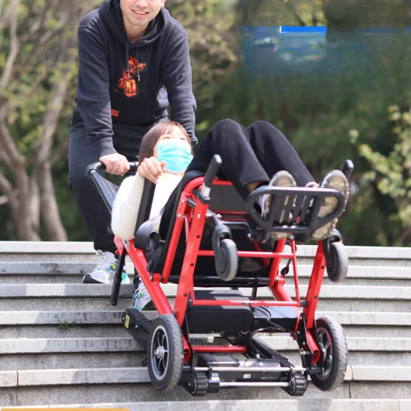Electric stair climbing wheelchair up and down stairs climbing fully automatic stair climbing machine
Electric stair climbing wheelchair up and down stairs climbing fully automatic stair climbing machine