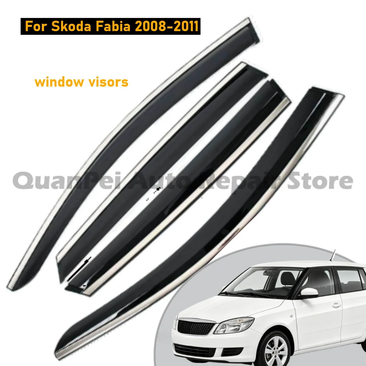 Well-made rain guards For Skoda Fabia 2008-2011,original match anti deform,durable for protection and decoration
Well-made rain guards For Skoda Fabia 2008-2011,original match anti deform,durable for protection and decoration