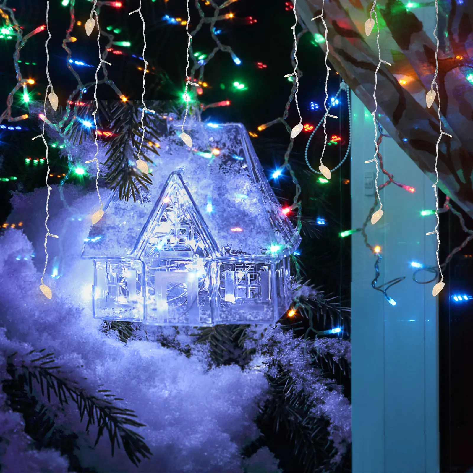 1pc Curtain Led Wedding Party Decor Garden Curtain Window Heart Shape String Lights Wall Lights String Lamp Warm White
1pc Curtain Led Wedding Party Decor Garden Curtain Window Heart Shape String Lights Wall Lights String Lamp Warm White