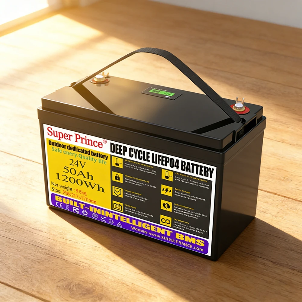 Аккумулятор LiFePO4 32700 24В 50Ач с встроенным перезаряжаемым феррофосфатным литиевым аккумулятором на 200А для солнечных систем и автономного использования.
Аккумулятор LiFePO4 32700 24В 50Ач с встроенным перезаряжаемым феррофосфатным литиевым аккумулятором на 200А для солнечных систем и автономного использования.