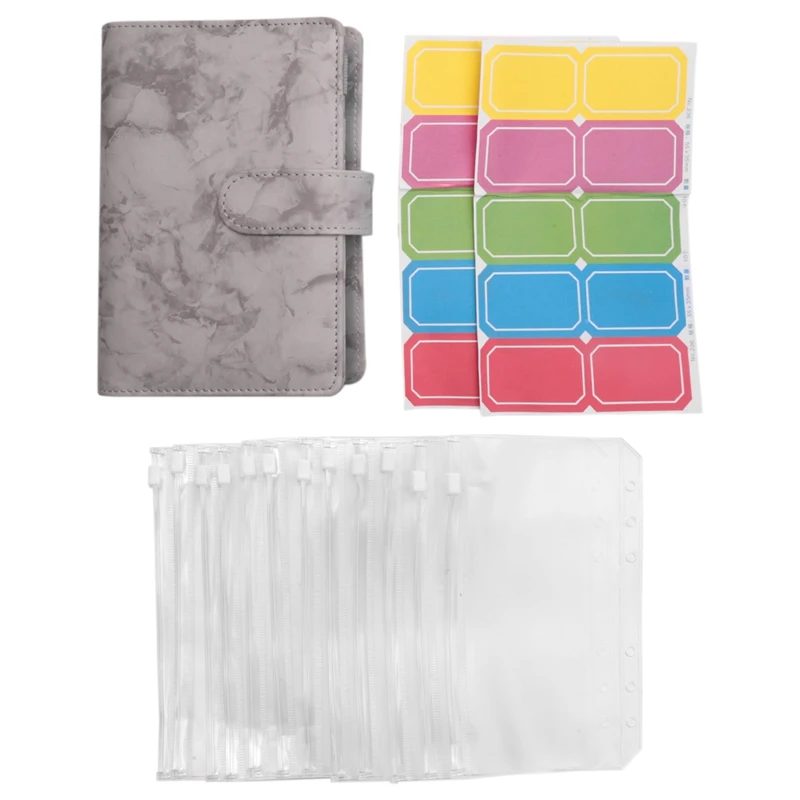 A6 PU Binder Cover With A6 Binder Pockets Loose Leaf Bags 6 Ring Budget Binder Cash Envelopes Money Saving System
A6 PU Binder Cover With A6 Binder Pockets Loose Leaf Bags 6 Ring Budget Binder Cash Envelopes Money Saving System