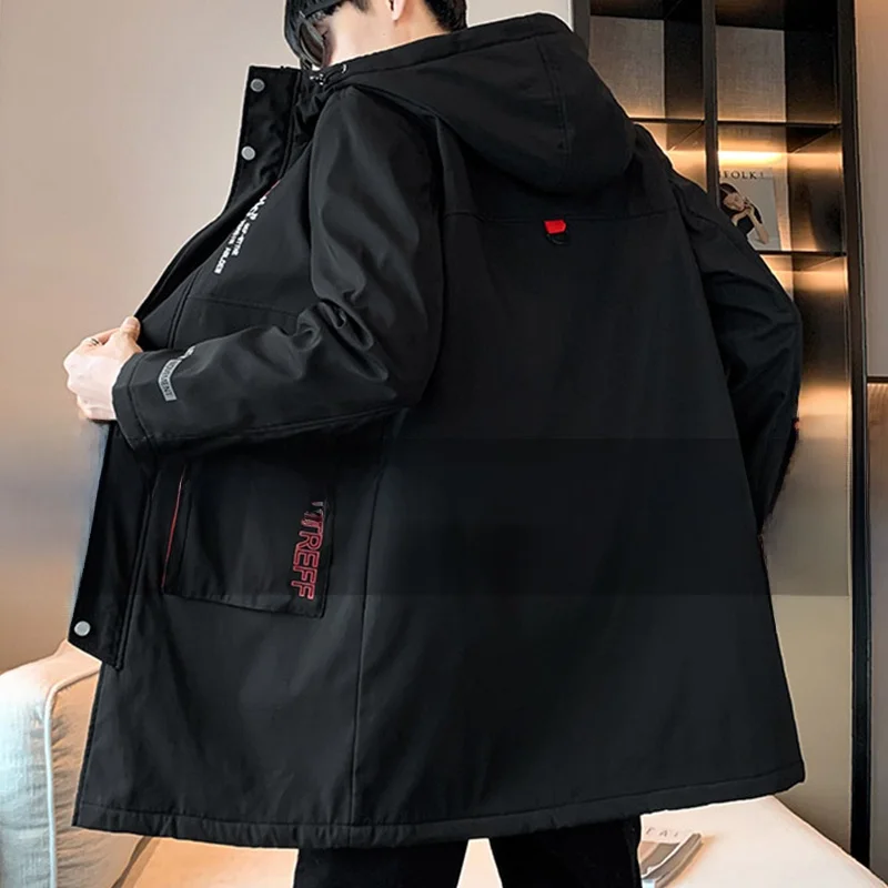 plus Size Men's Jaet Thiened Fce Lined Mid-Length Faion Urban Sle Windproof Coat for plus Size Men in Spring Autumn
plus Size Men's Jaet Thiened Fce Lined Mid-Length Faion Urban Sle Windproof Coat for plus Size Men in Spring Autumn