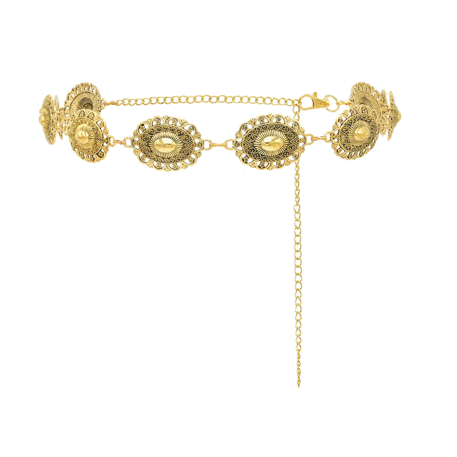 Retro Hollowed Oval Carved Waist Chain Bohemian Metal Straps Body Chain Suit Dress Jeans Women Waist Jewelry Accessories
Retro Hollowed Oval Carved Waist Chain Bohemian Metal Straps Body Chain Suit Dress Jeans Women Waist Jewelry Accessories