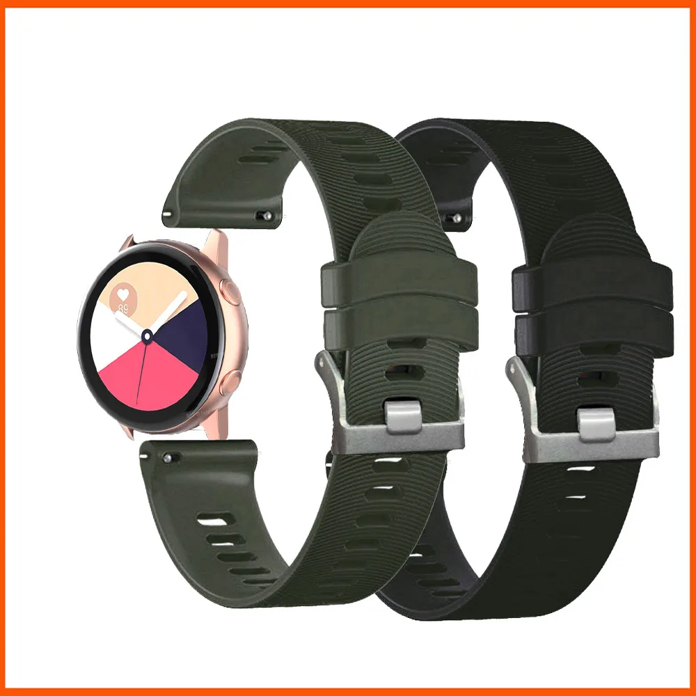 20mm Silicone Strap For Samsung Galaxy Watch Active 2 40mm 44mm Gear Sport Bracelet Watchband For Samsung Galaxy Watch 42mm
20mm Silicone Strap For Samsung Galaxy Watch Active 2 40mm 44mm Gear Sport Bracelet Watchband For Samsung Galaxy Watch 42mm