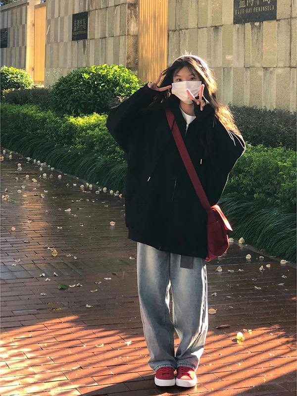 plus Size Women's Oversize Hoodie Fleece Lined Casual Top Korean Style Long Sleeve Zipper Closure Cotton Polyester Blend
plus Size Women's Oversize Hoodie Fleece Lined Casual Top Korean Style Long Sleeve Zipper Closure Cotton Polyester Blend