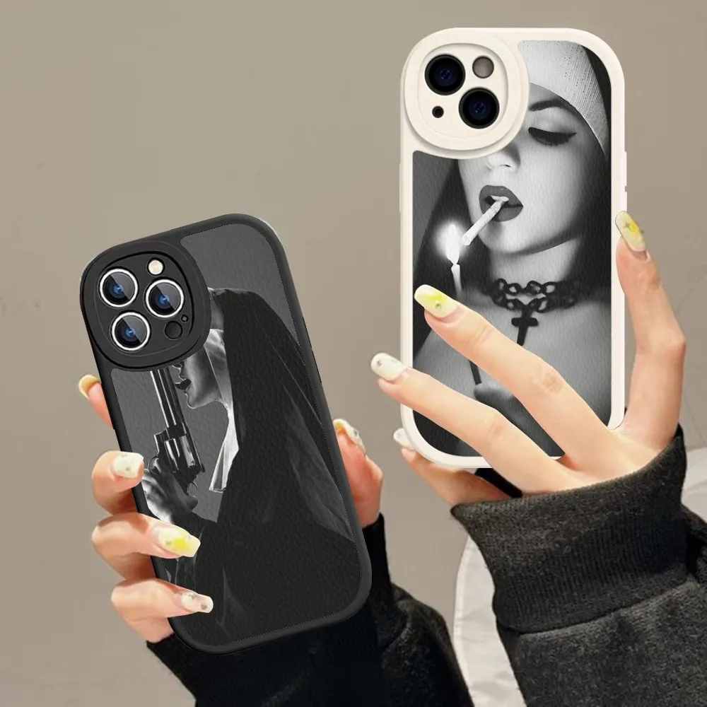 Smoking Nuns Art Aesthetic Phone Case Hard Leather For IPhone 16 15 14 13 12 Mini 11 14 Pro Max Xs X Xr 7 8 Plus Fundas
Smoking Nuns Art Aesthetic Phone Case Hard Leather For IPhone 16 15 14 13 12 Mini 11 14 Pro Max Xs X Xr 7 8 Plus Fundas