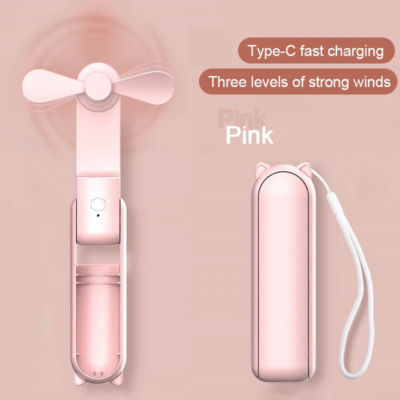 Перезаряжаемый ручной USB-вентилятор с зарядкой Портативный мини-вентилятор Складной ручной небольшой портативный и мощный вентилятор SZ002 
Перезаряжаемый ручной USB-вентилятор с зарядкой Портативный мини-вентилятор Складной ручной небольшой портативный и мощный вентилятор SZ002