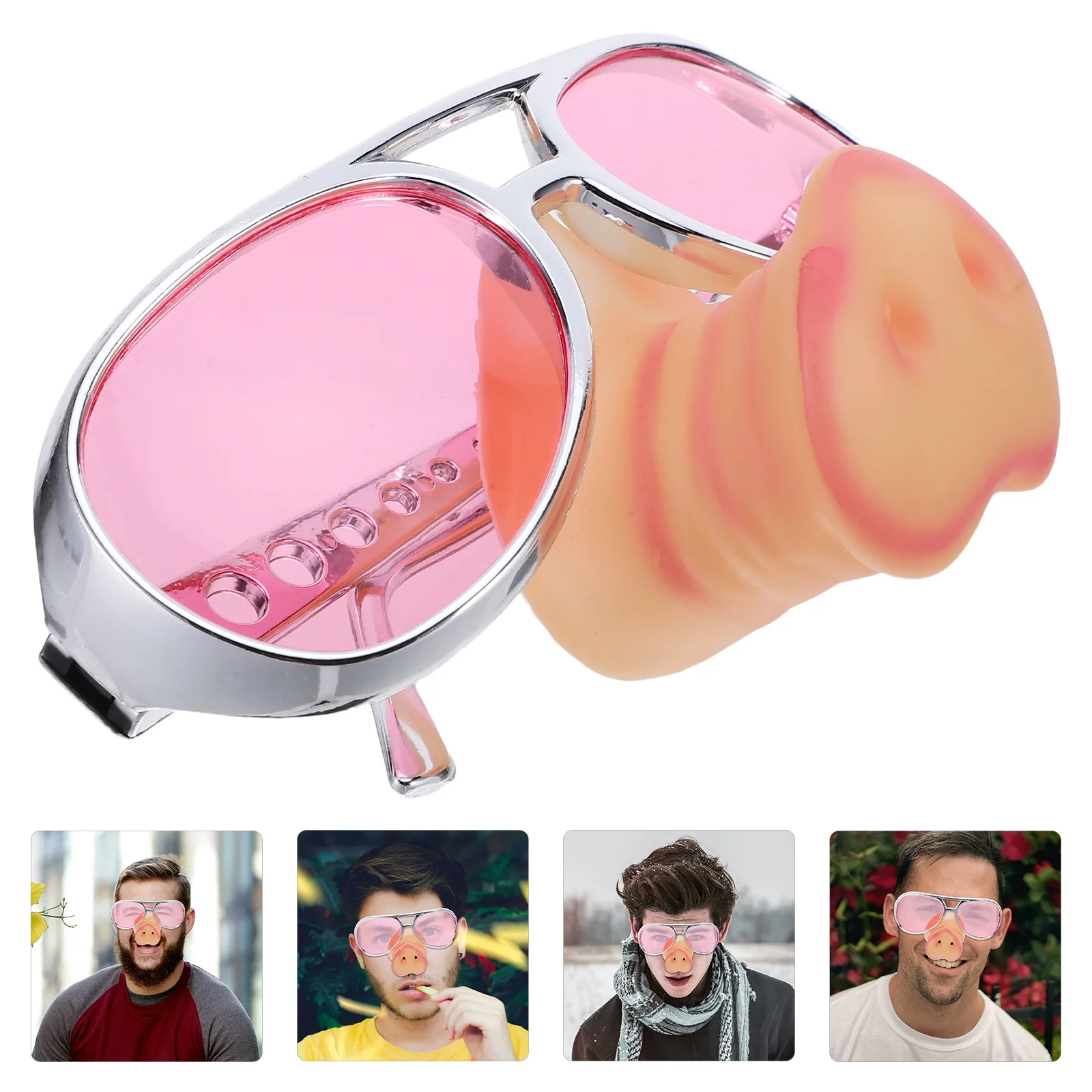 Funny Pig Nose Glasses Novelty Sunglasses Party Costumes Accessories Durable Non Fading Size Fit Halloween Masquerade Carnival
Funny Pig Nose Glasses Novelty Sunglasses Party Costumes Accessories Durable Non Fading Size Fit Halloween Masquerade Carnival