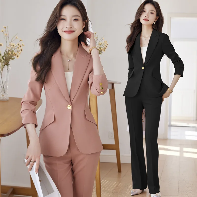 Pink Suit Jacket for Women Spring and Autumn New High Sense Temperament Goddess Style Business Clothing Casual Small Suit Suit
Pink Suit Jacket for Women Spring and Autumn New High Sense Temperament Goddess Style Business Clothing Casual Small Suit Suit