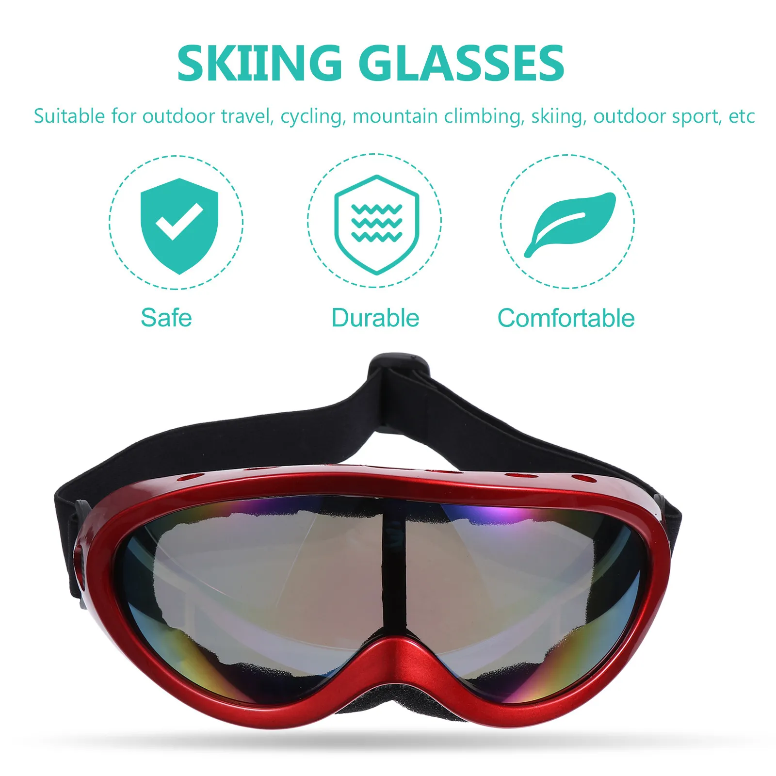 1Pair Premium Uv Protection Ski Goggles for Adults Anti-Glare Sports Eyewear Cycling Mountaineering Outdoor Sports Goggles
1Pair Premium Uv Protection Ski Goggles for Adults Anti-Glare Sports Eyewear Cycling Mountaineering Outdoor Sports Goggles