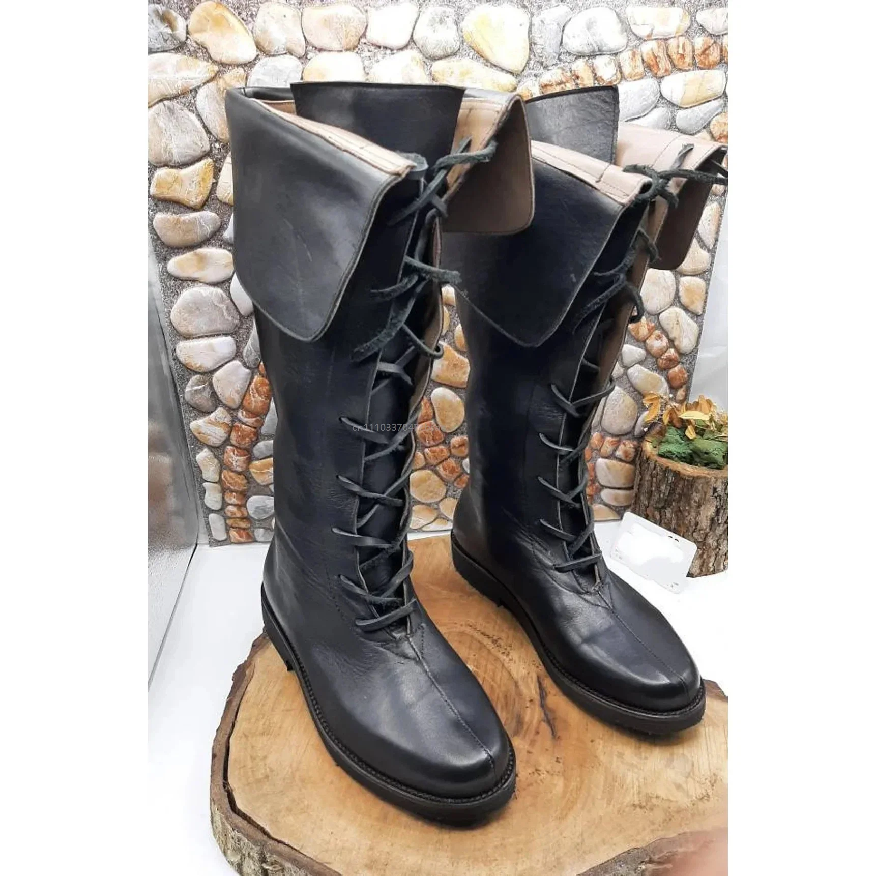 Medieval Men Gothic Pirate High Boots Adult Accessory Halloween Cosplay Footwear Boot Steampunk Knight Lace Up Fashion Shoes
Medieval Men Gothic Pirate High Boots Adult Accessory Halloween Cosplay Footwear Boot Steampunk Knight Lace Up Fashion Shoes
