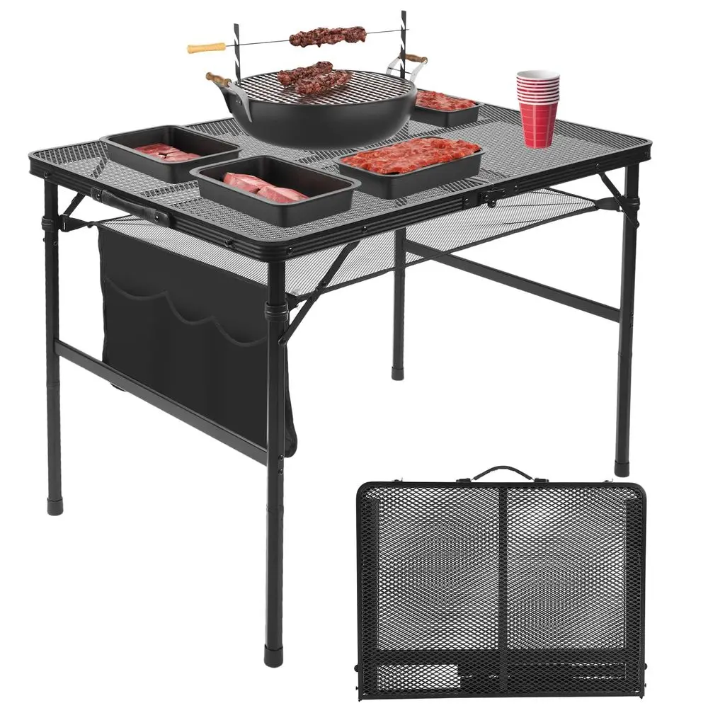Grill 3x2 FT Portable Camping Table, Lightweight Height Adjustable Metal Picnic Outdoor Table with Mesh Desktop and Mesh Bag, B
Grill 3x2 FT Portable Camping Table, Lightweight Height Adjustable Metal Picnic Outdoor Table with Mesh Desktop and Mesh Bag, B