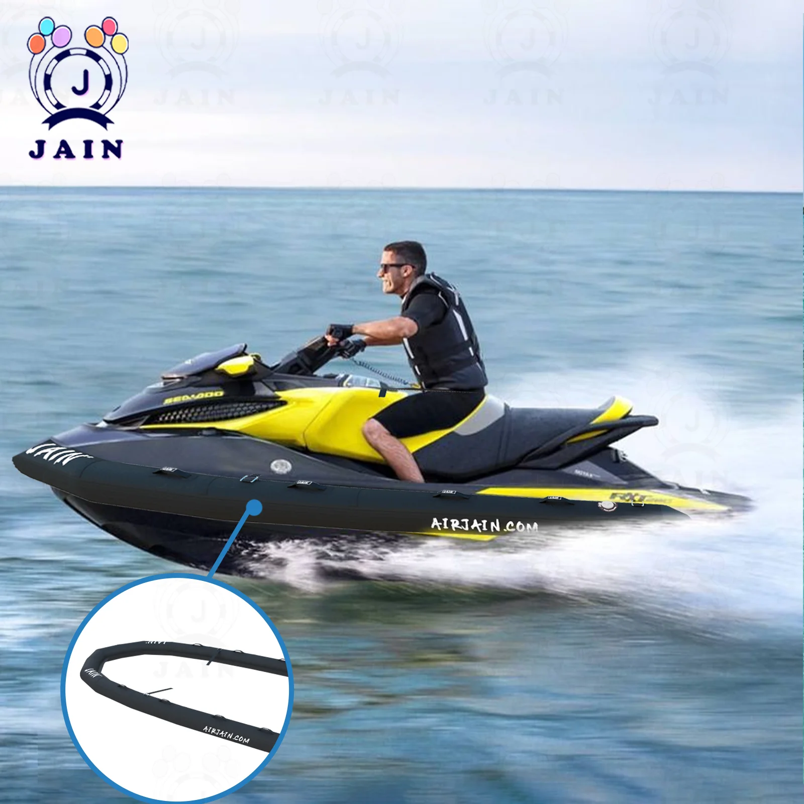 Hot PVC Jet Ski Rib Inflatable PRO Jet Ski Safety Pontoon U-shape Rib Jet Skis PWC Collar For Water Rescue Riders Protect
Hot PVC Jet Ski Rib Inflatable PRO Jet Ski Safety Pontoon U-shape Rib Jet Skis PWC Collar For Water Rescue Riders Protect