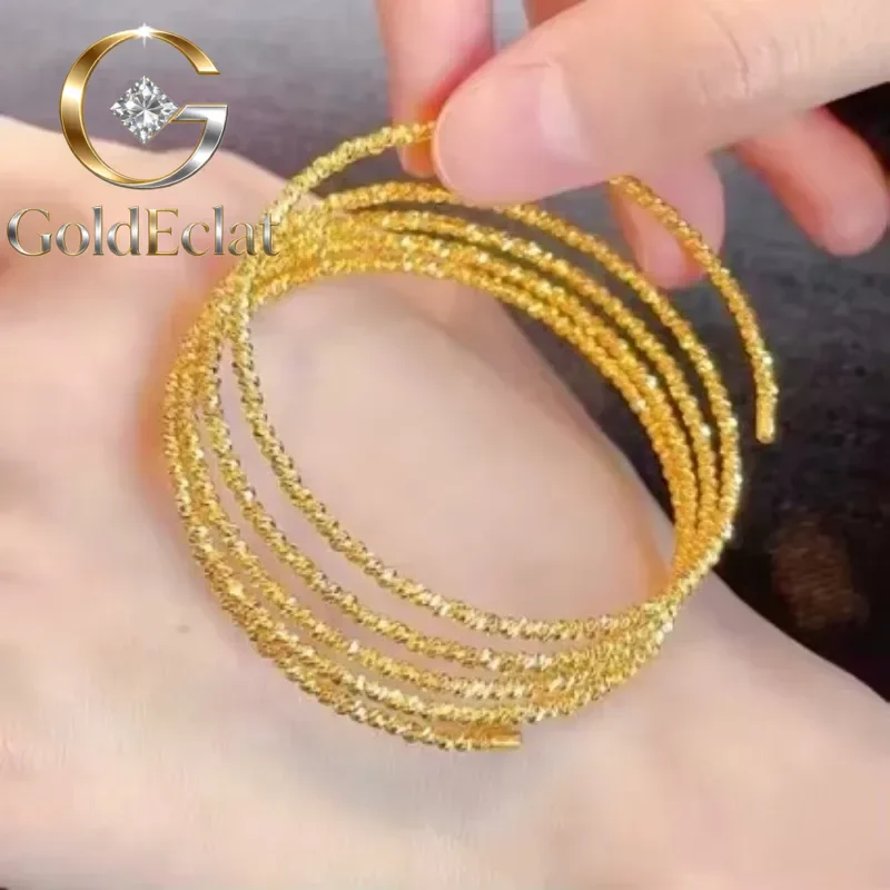 GoldEclat Disco Beads Elastic Five-Circle Memory Bracelet 9999 24K Real Gold Women's Blast Flash Gold Bracelet Braceletgift
GoldEclat Disco Beads Elastic Five-Circle Memory Bracelet 9999 24K Real Gold Women's Blast Flash Gold Bracelet Braceletgift