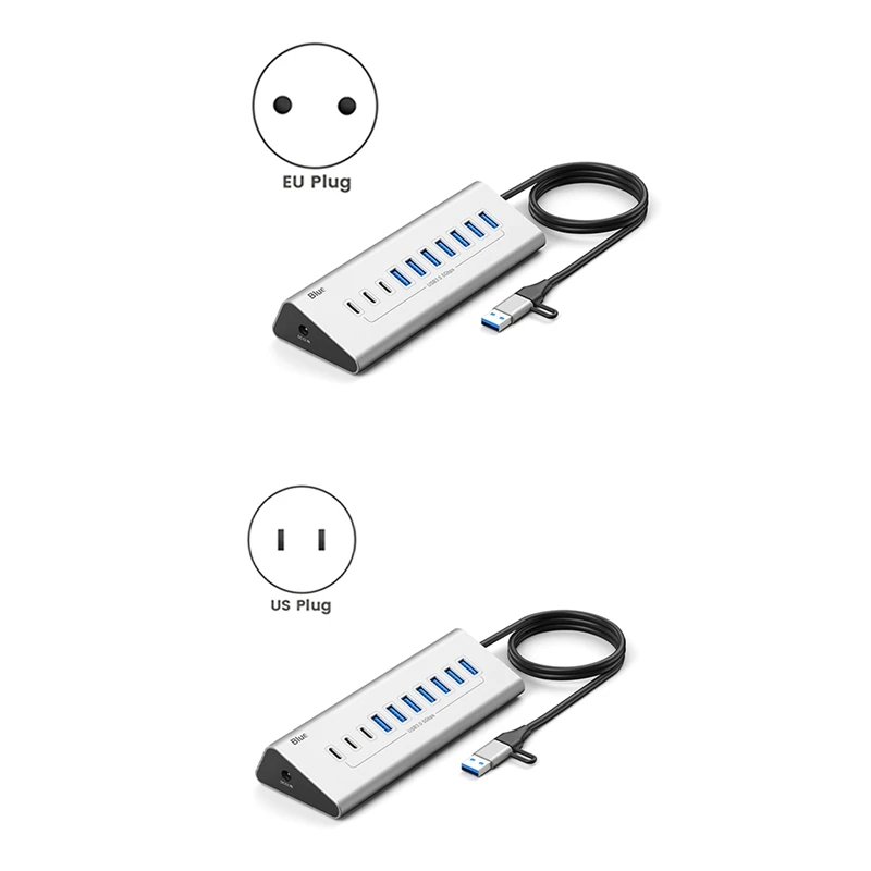 USB 5Gbps HUB USB 3.0 Dock Station High Speed Multifunction USB HUB Adapter For Laptop PC 10 Port US Plug
USB 5Gbps HUB USB 3.0 Dock Station High Speed Multifunction USB HUB Adapter For Laptop PC 10 Port US Plug