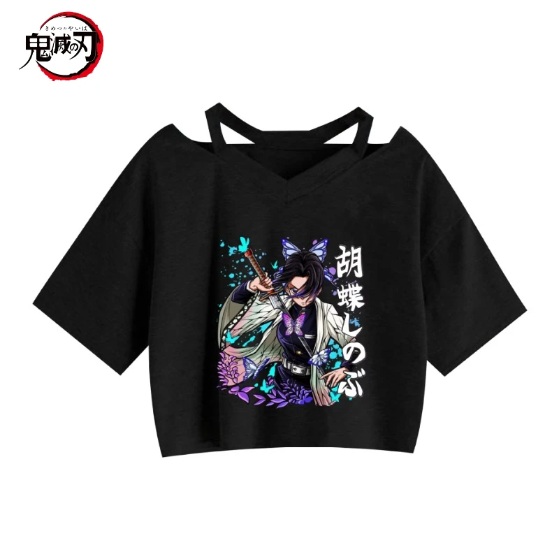 Anime Demon Slayer Printing Shinobu Tanjirou Summer Exposed Navel Tshirt Women Kimetsu No Yaiba T Shirt Short Sleeved Gifts
Anime Demon Slayer Printing Shinobu Tanjirou Summer Exposed Navel Tshirt Women Kimetsu No Yaiba T Shirt Short Sleeved Gifts