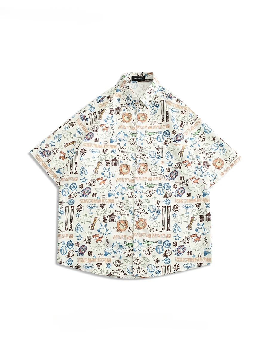 Men's Japanese Full-print Cartoon Hand-painted Lapel Short-sleeved Shirts Trendy High Street Handsome Loose Casual Button Blouse
Men's Japanese Full-print Cartoon Hand-painted Lapel Short-sleeved Shirts Trendy High Street Handsome Loose Casual Button Blouse
