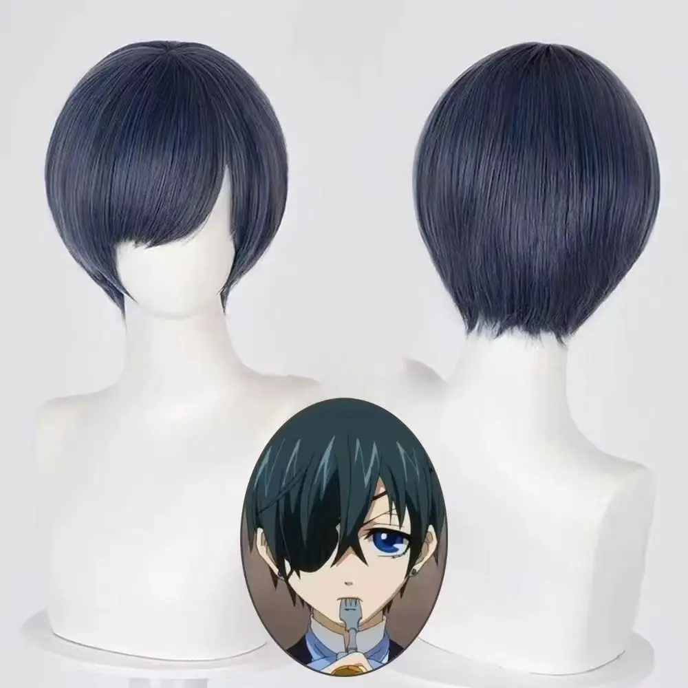Black Butler Ciel Phantomhive Cosplay Wig Short Dark Blue No Trimming Needed Heat Resistant Synthetic For Men Halloween Party
Black Butler Ciel Phantomhive Cosplay Wig Short Dark Blue No Trimming Needed Heat Resistant Synthetic For Men Halloween Party