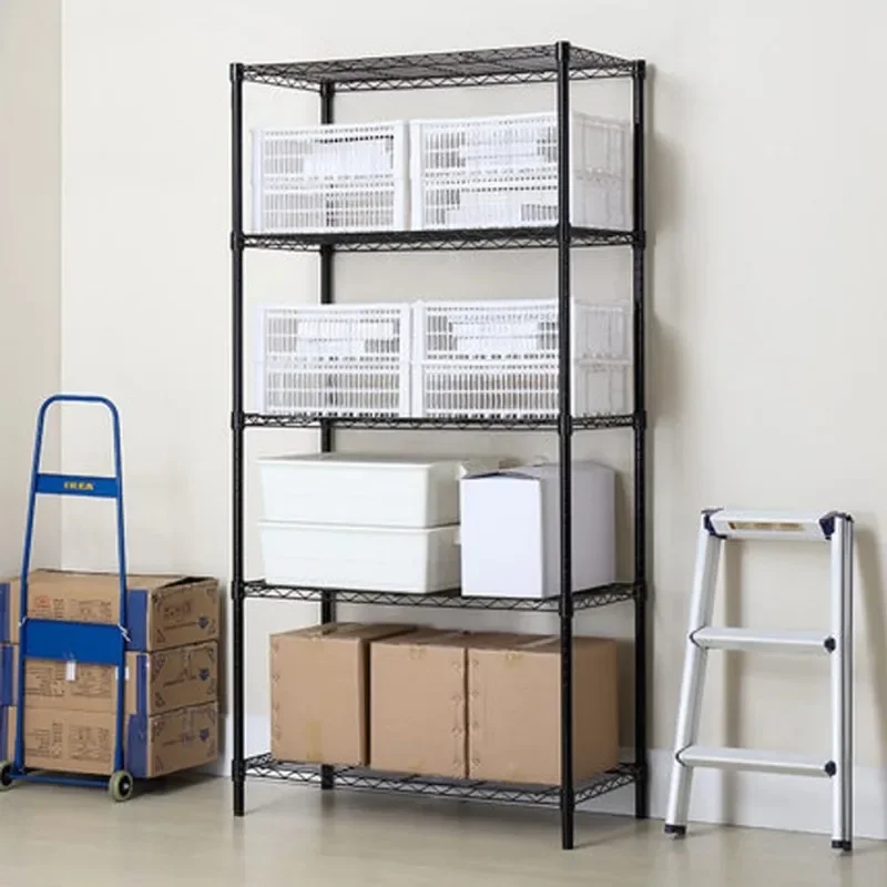 5 Tier 35''L x 14''W x 71''H Storage Rack Organizer Wire Shelving Steel for Garage Kitchen Office
5 Tier 35''L x 14''W x 71''H Storage Rack Organizer Wire Shelving Steel for Garage Kitchen Office