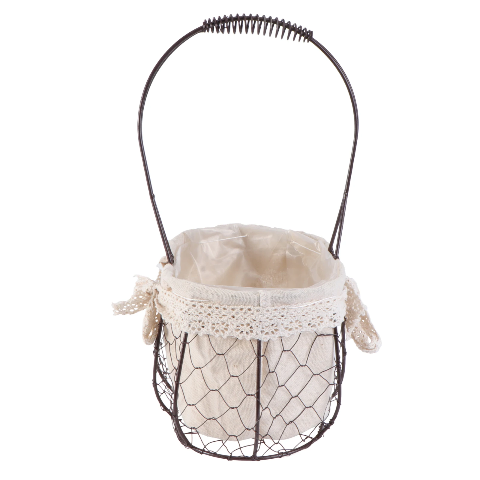 Retro Iron Cloth Flower Basket for Wedding Ceremony Vintage Baskets Small Rustic Floral Storage Decor 
Retro Iron Cloth Flower Basket for Wedding Ceremony Vintage Baskets Small Rustic Floral Storage Decor