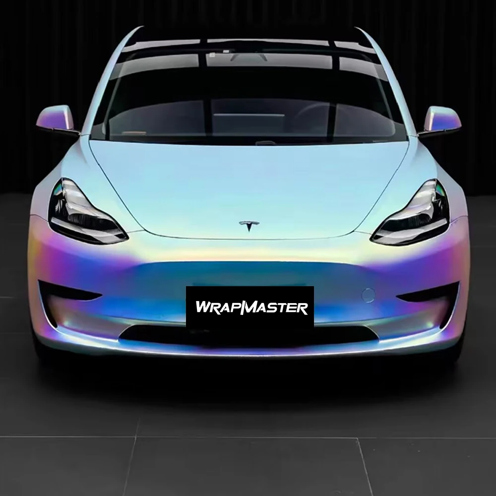 Satin Rainbow Chrome White Matte Car Wrap Vinyl Film
Satin Rainbow Chrome White Matte Car Wrap Vinyl Film