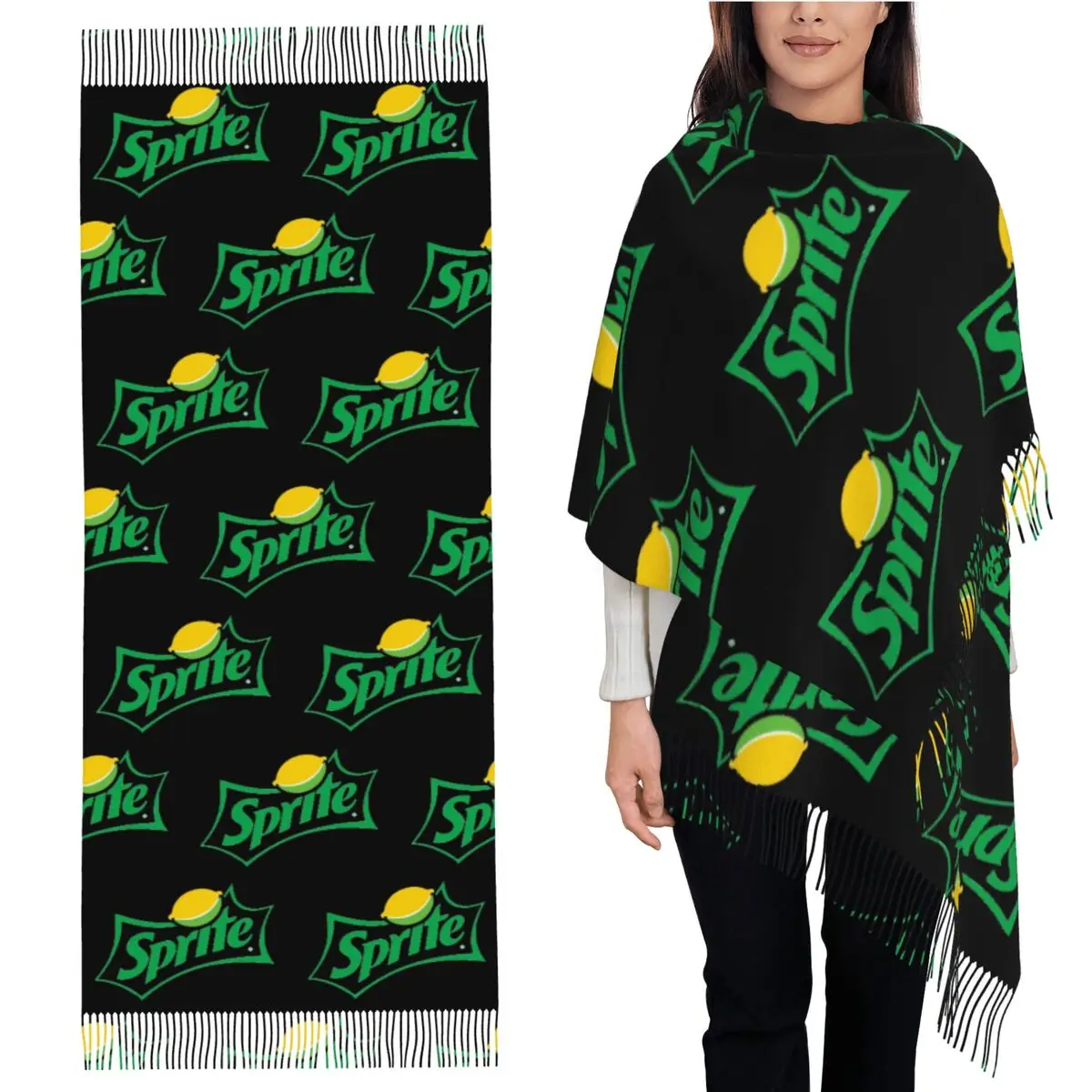 Sprite оригинальный шарф с логотипом, шарфы с кисточками, женские мягкие теплые шали и накидки, длинная осенне-зимняя шаль
Sprite оригинальный шарф с логотипом, шарфы с кисточками, женские мягкие теплые шали и накидки, длинная осенне-зимняя шаль