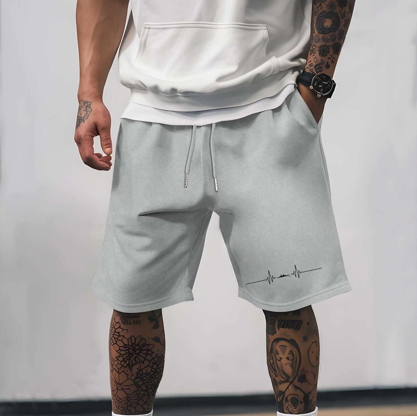 Men's Casual Solid Color Shorts with Drawstring Waistband Design, Perfect for Summer Beach Vacations
Men's Casual Solid Color Shorts with Drawstring Waistband Design, Perfect for Summer Beach Vacations