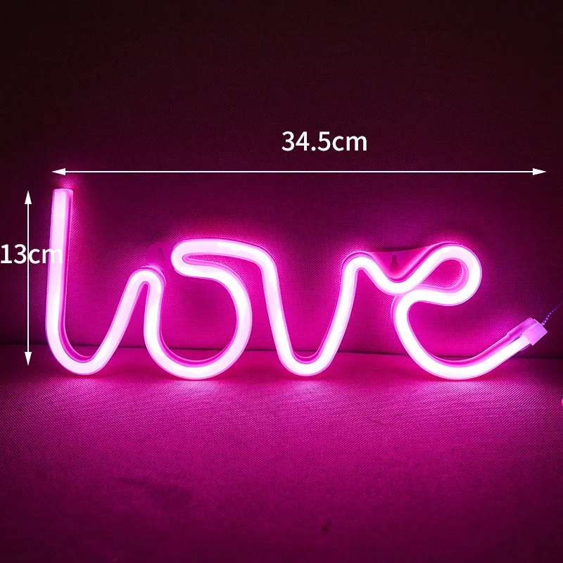 LED Love Neon Sign PS Board and Acrylic Love Sign Lamp with Hanging Holes for Confession Marriage Proposal Pink Battery Powered
LED Love Neon Sign PS Board and Acrylic Love Sign Lamp with Hanging Holes for Confession Marriage Proposal Pink Battery Powered