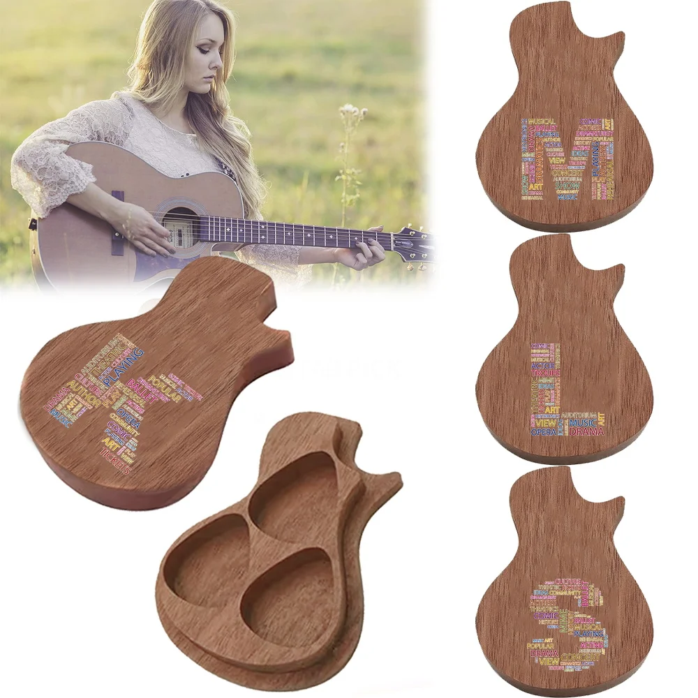 1pc Wooden Guitar-Shaped Storage Box For Electric Guitar Plectrums Storage Musical Gear Case Initial Name 26 Letters Pattern
1pc Wooden Guitar-Shaped Storage Box For Electric Guitar Plectrums Storage Musical Gear Case Initial Name 26 Letters Pattern