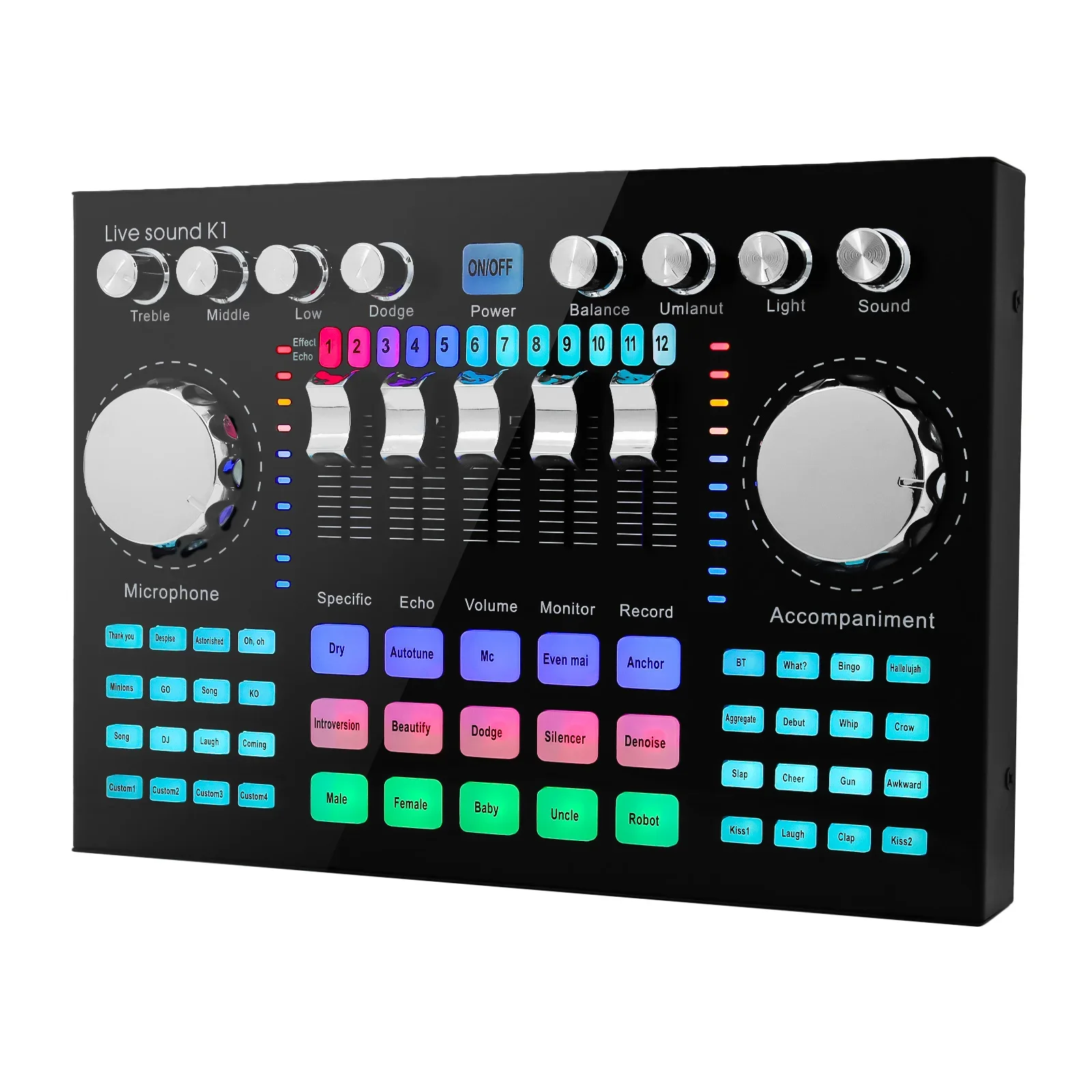 K1 Live Sound Card Portable Internet Celebrity Live Broadcast Special Sound Equipment Universal for Music Recording Karaoke Sing
K1 Live Sound Card Portable Internet Celebrity Live Broadcast Special Sound Equipment Universal for Music Recording Karaoke Sing