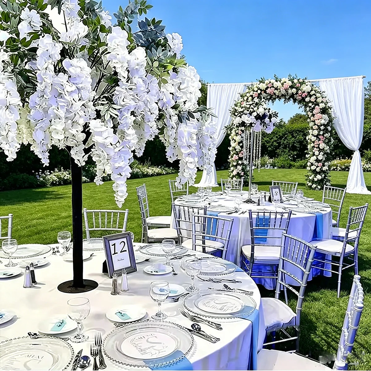 Artificial White Purple Wisteria Blossom Tree Wedding Centerpieces Indoor Decoration Garden Supplies Home Decor
Artificial White Purple Wisteria Blossom Tree Wedding Centerpieces Indoor Decoration Garden Supplies Home Decor