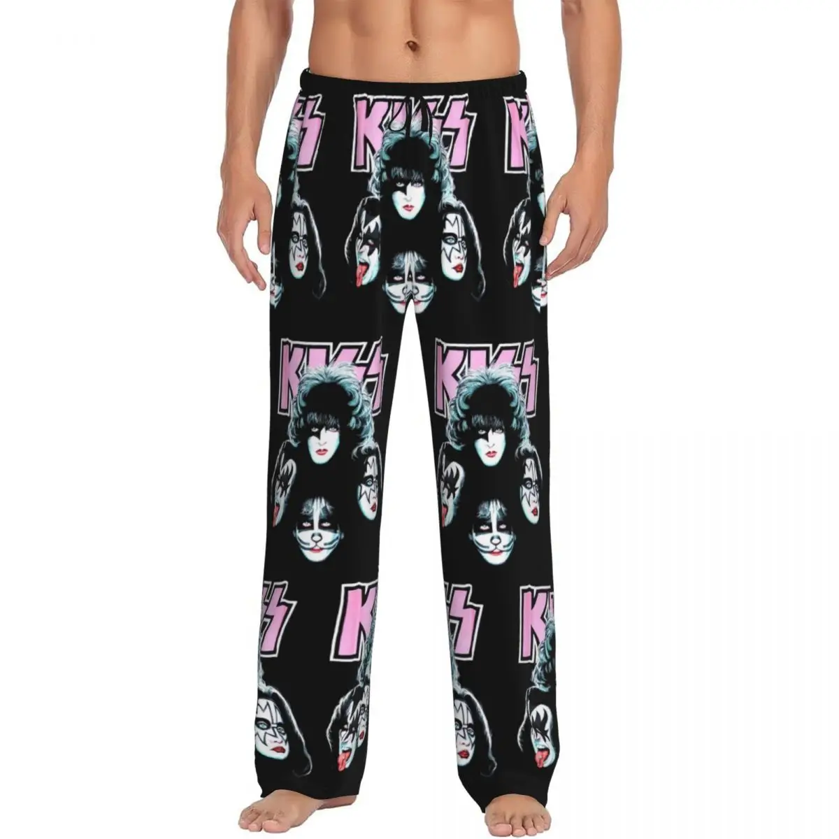 Custom Printed Vintage K-Kisses Band Graphic Rock Pajama Pants Men's Sleep Sleepwear Bottoms with Pockets
Custom Printed Vintage K-Kisses Band Graphic Rock Pajama Pants Men's Sleep Sleepwear Bottoms with Pockets