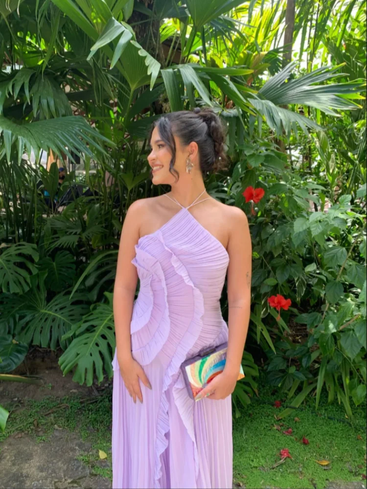 Luxury Pleated Halter Maxi Dress Women Elegant Strapless High Waist Evening Prom Gowns 2026 NEW Fashion Vacation Chiffon Dresses
Luxury Pleated Halter Maxi Dress Women Elegant Strapless High Waist Evening Prom Gowns 2026 NEW Fashion Vacation Chiffon Dresses