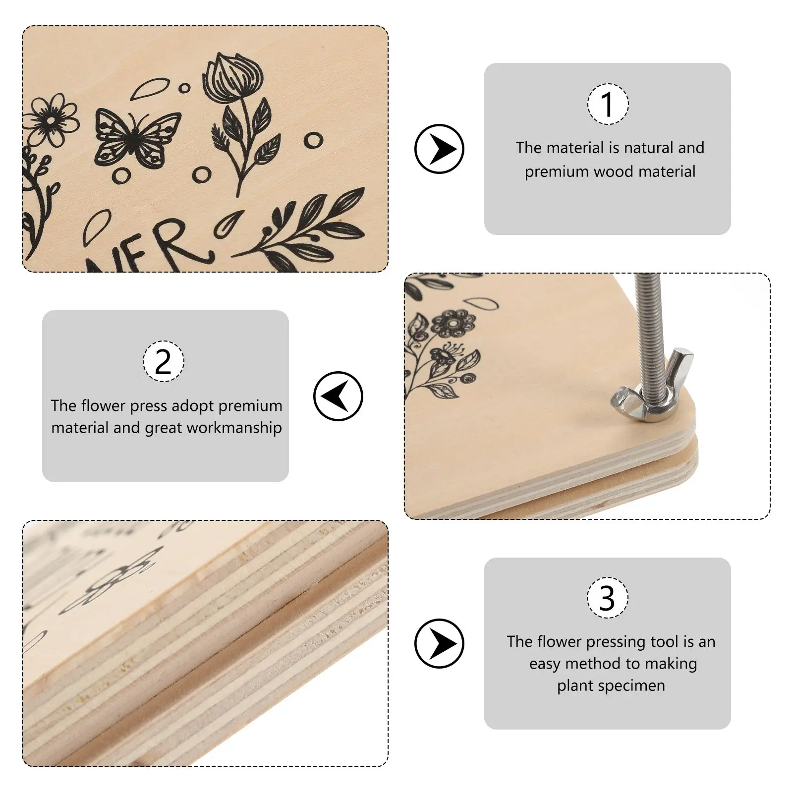 Flowers Press Kit DIY Plant Embossing Device Small C Version Leaf Press Tools Dry Flowers Leaves Decor Craft Supply
Flowers Press Kit DIY Plant Embossing Device Small C Version Leaf Press Tools Dry Flowers Leaves Decor Craft Supply