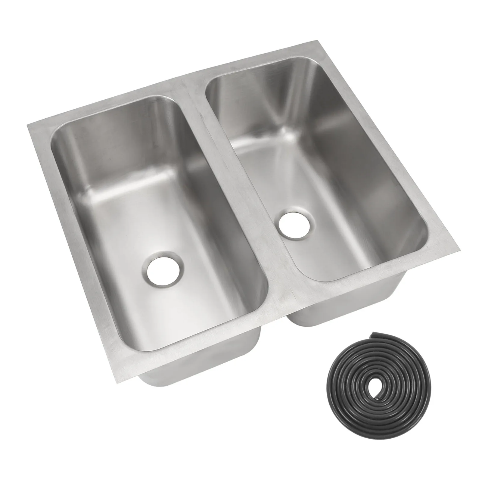 RV Sink 304 Stainless Steel Square Kitchen Double Bowl Sink with 40mm Drain Outlet for Caravan Boat Motorhome Truck Accessories
RV Sink 304 Stainless Steel Square Kitchen Double Bowl Sink with 40mm Drain Outlet for Caravan Boat Motorhome Truck Accessories