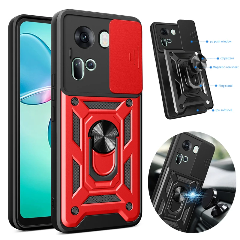For OPPO Reno 13 11A 12 FS 15Pro 5G 11F 14 Magnet Ring Phone Case Camera Slide Military Grade Armor Protection Cover Cases
For OPPO Reno 13 11A 12 FS 15Pro 5G 11F 14 Magnet Ring Phone Case Camera Slide Military Grade Armor Protection Cover Cases