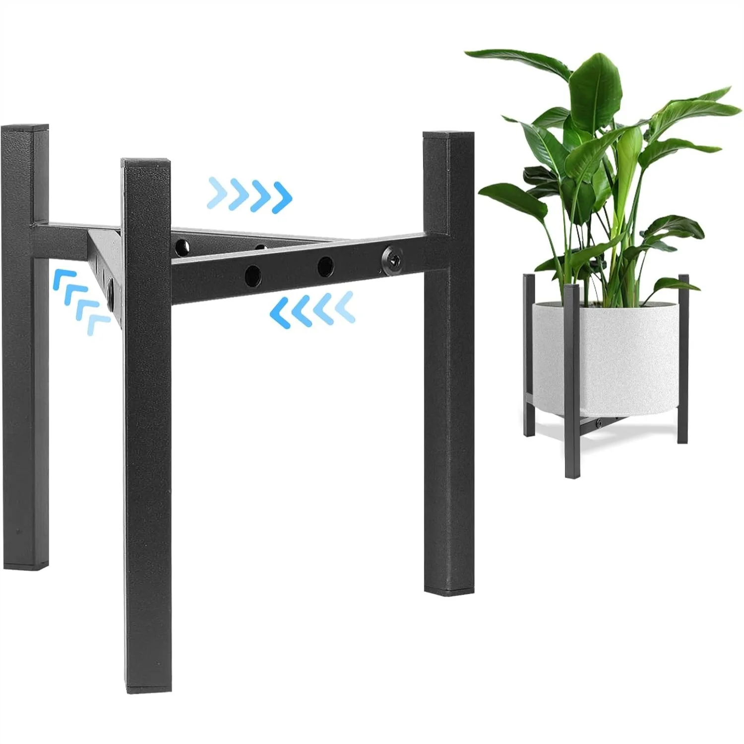 Adjustable Plant Stand Indoor, Heavy Duty Metal for 8-12 inch Pots, 2 Pack Black, Pot Not Included
Adjustable Plant Stand Indoor, Heavy Duty Metal for 8-12 inch Pots, 2 Pack Black, Pot Not Included