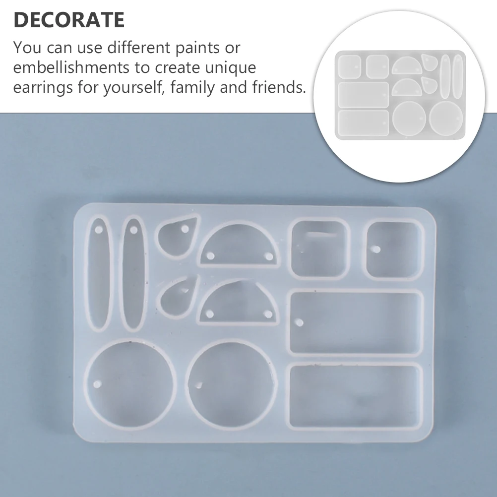 2pcs Silicone Earring Mold Crystal Diy Casting Tray Hanging Ornament Tool Pendant Making Jewelry Accessories Reusable Non-Stick
2pcs Silicone Earring Mold Crystal Diy Casting Tray Hanging Ornament Tool Pendant Making Jewelry Accessories Reusable Non-Stick