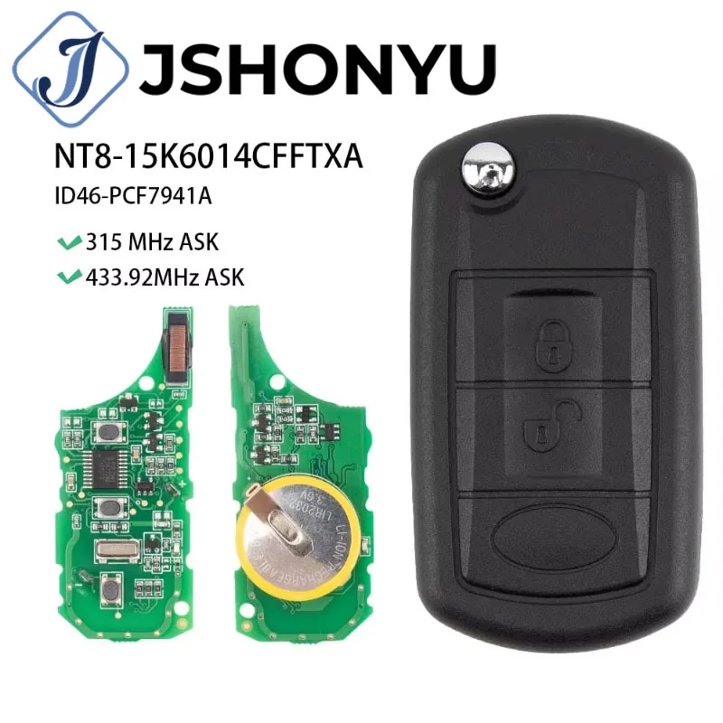JsHonYu NT8-15K6014CFFTXA 315 433MHz Smart Remote Key for Land Rover Range Rover Sport 2010-2015 3 Button Folding Flip Fob
JsHonYu NT8-15K6014CFFTXA 315 433MHz Smart Remote Key for Land Rover Range Rover Sport 2010-2015 3 Button Folding Flip Fob