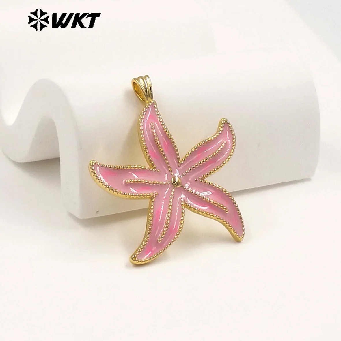 WT-P2117 Wonderful Charms Gold Plated Drop Oil Colorful Starfish Shape Pendants For Summer Style Necklace DIY Accessories
WT-P2117 Wonderful Charms Gold Plated Drop Oil Colorful Starfish Shape Pendants For Summer Style Necklace DIY Accessories