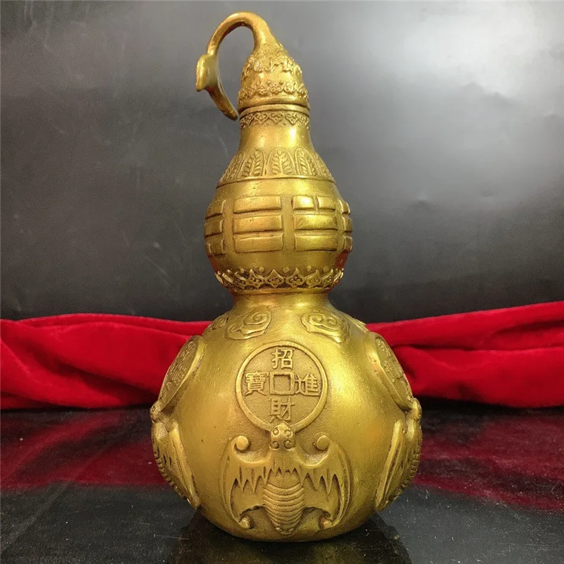 Open Cover Brass Gourd Copper Ornaments Brass Wufu Gourd Living Room Entrance Home Crafts Decoration Wufu Gourd
Open Cover Brass Gourd Copper Ornaments Brass Wufu Gourd Living Room Entrance Home Crafts Decoration Wufu Gourd