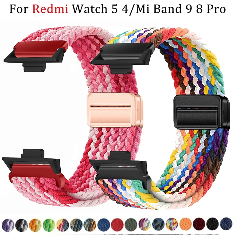 Magnetic Braided Nylon Loop Band for Xiaomi Redmi Watch 5 4 Strap Adjustable Sport Replacement Correa Bracelet Mi Band 9 8 Pro
Magnetic Braided Nylon Loop Band for Xiaomi Redmi Watch 5 4 Strap Adjustable Sport Replacement Correa Bracelet Mi Band 9 8 Pro